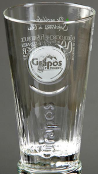 Grapos Brand-Glas mattweiss 0,5 Liter