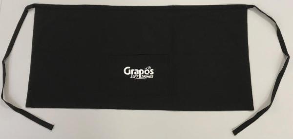 Grapos Cap - Skirt black with pocket short (approx. W 100 x L 50 cm)