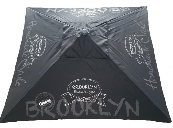 Sonnenschirm "SCHWARZ BROOKLYN" 200 x 200 cm, Gestell Anthrazit Rohr DM 25 mm