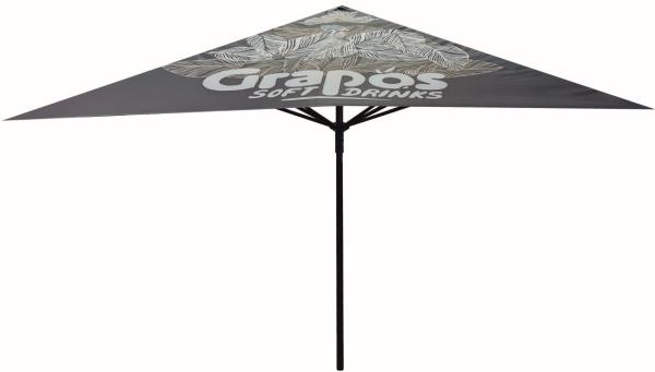 Parasol (Model 2024) "BLACK" 350 x 350 cm, black frame, tube diameter 55 mm, H2O repellent